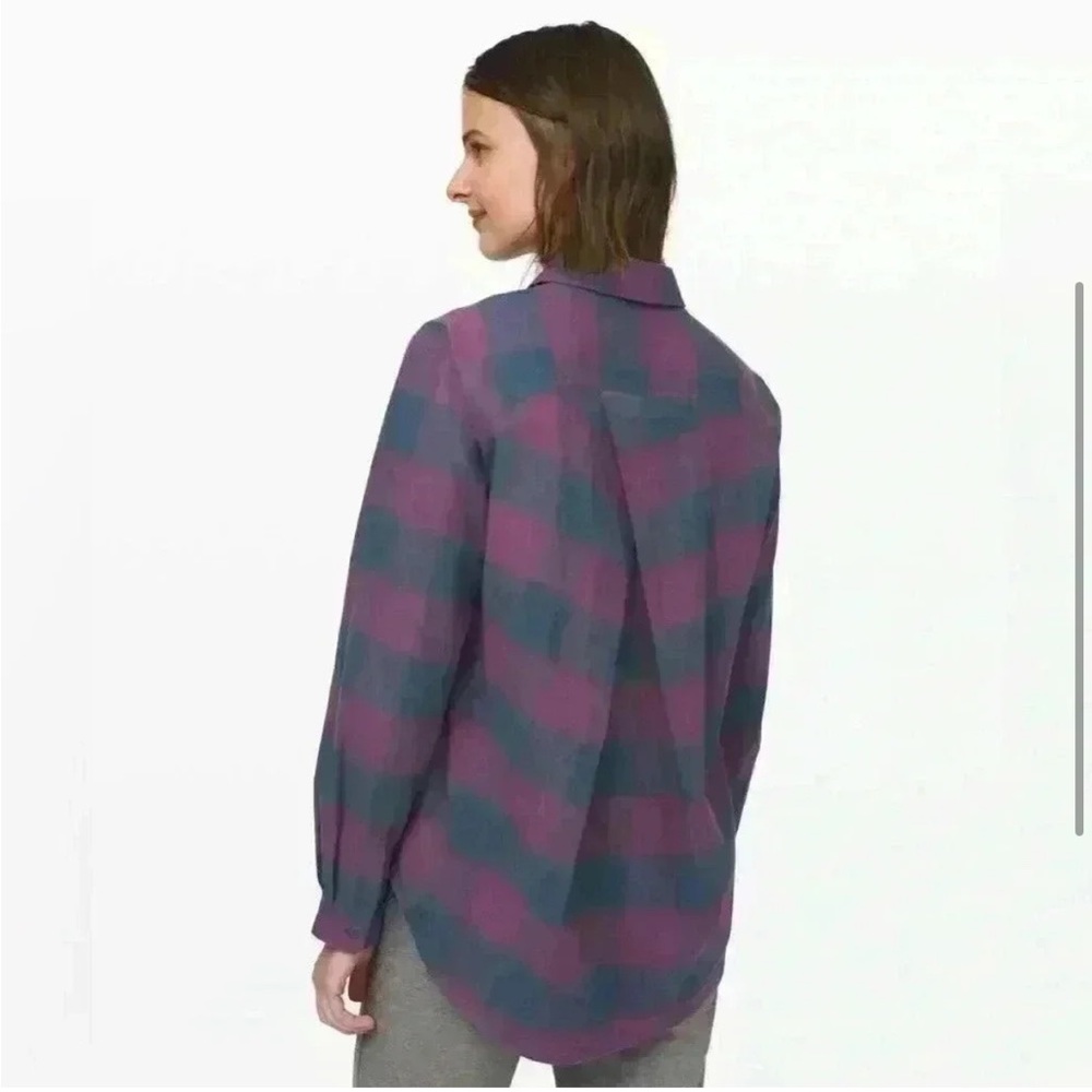 Lululemon Full Day Ahead Shirt
Revive Plaid Night Diver Galactic Grape🌵2 - Picture 7 of 9